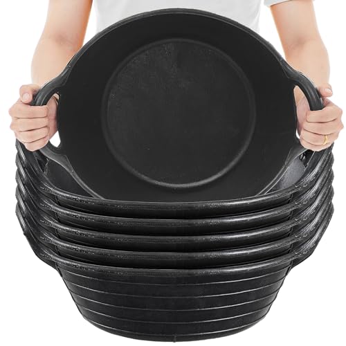 Maxdot Gummi-Futterschale mit Griff, 1,9 l, langlebig, vielseitig, für Pferde, Tiere, Haustiere, 6 Stück Maxdot Gummi-Futterschale mit Griff, 1,9 l, langlebig, vielseitig, für Pferde, Tiere, Haustiere, 6 Stück von Maxdot