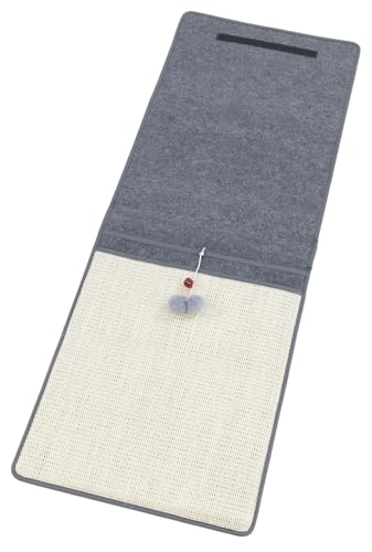 Maximex Kratzmatte, spielerisches Wetzen der Katzenkrallen, Kratzunterlage für Couchlehne, mit Spielbällen, Glocke, 3 Staufächer & Klettstreifen, 128x45 cm Maximex Kratzmatte, spielerisches Wetzen der Katzenkrallen, Kratzunterlage für Couchlehne, mit Spielbällen, Glocke, 3 Staufächer & Klettstreifen, 128x45 cm von Maximex