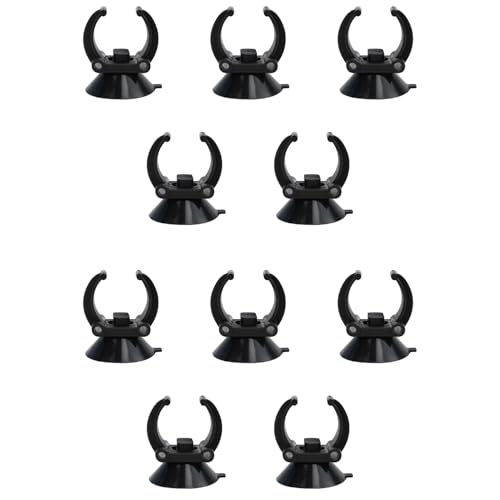 Maxmoral 10 schwarze Saugnäpfe für Aquariumheizung/Aquarium, PVC-Rohrhalterung für 2,5 cm Durchmesser, Regenstöcke Maxmoral 10 schwarze Saugnäpfe für Aquariumheizung/Aquarium, PVC-Rohrhalterung für 2,5 cm Durchmesser, Regenstöcke von Maxmoral