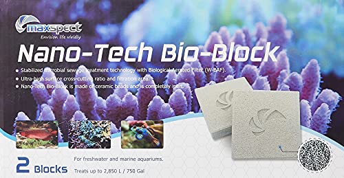 Maxspect Nano Tech BIO Block 2 Stück BIO Block X Filter Sump Aquarium Süßwasser Marine von Maxspect