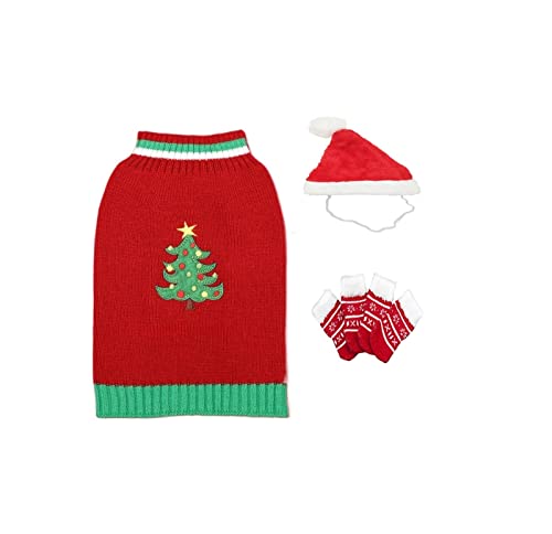 MaxtiL Weihnachtspullover für Hunde Hunde Katzen Herbst und Winter Pullover für Haustiere, verwendet für die Wärme der Feiertage, Pullover für Haustiere Weihnachten (Color : SJF0056, MaxtiL Weihnachtspullover für Hunde Hunde Katzen Herbst und Winter Pullover für Haustiere, verwendet für die Wärme der Feiertage, Pullover für Haustiere Weihnachten (Color : SJF0056, von MaxtiL