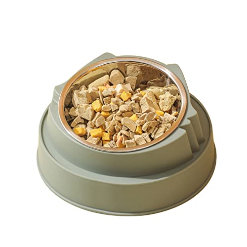 Maxtonser Cat Bowl with Tilted Stand Anti-Vomiting Kitten Bowl for Pet Feeding Raised Bowl Food Container for Small Cats Puppies,Feeder Bowl von Maxtonser
