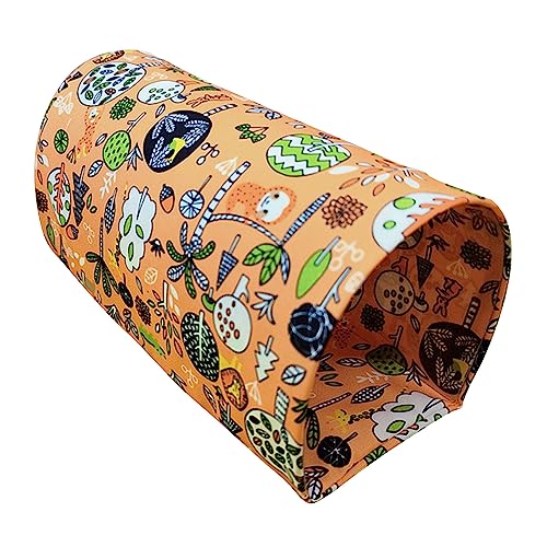 Maxtonser Hamsters Tunnel Tube Cave House with Cute Print Pattern Removable Plastic Pad for Guinea-Pig Ferret Chinchillas Bunny,Hamster Tunnel von Maxtonser