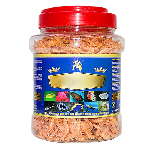 Maxtonser for Turtle Food Dried Freeze Shrimp for Zierfische Wasserschildkröten Kleine Haustiere 1,2L 2L 3L Wiederverschließbare Dose von Maxtonser