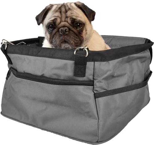 MaxxPet Hunde autositz – Hochwertiger Hundebett Auto - hundeautositz hundesitz für kleine und mittlere Hunde - Dog car seat - Hundebox fur rückbank - Hundekissen Auto gesichert von MaxxPet