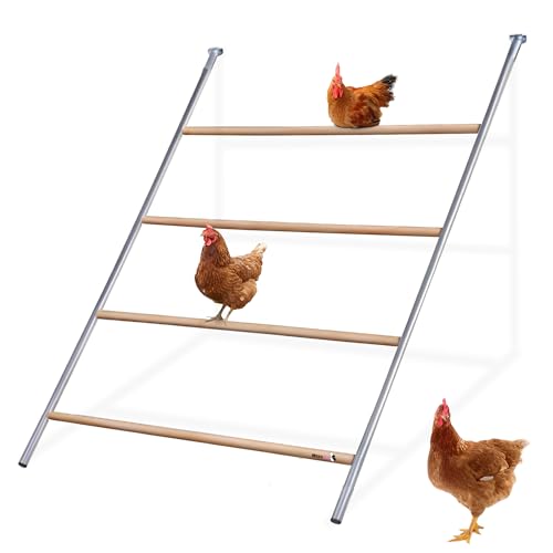 MaxxPet Hühnerständer - Hühnerstock für Lauf - Klettergerüst für Hühner - Hühnerspielzeug - 4 Hühnerstöcke - 140x105cm von MaxxPet