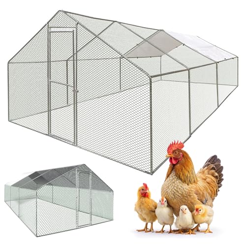 MaxxPet Hühnerstall Winterfest – Voliere hühner für aussen - Freilaufgehege hühner 6x2x2m - Hühnerhaus aus Metall – Chicken coop mit wasserdichte und UV-beständige Abdeckung MaxxPet Hühnerstall Winterfest – Voliere hühner für aussen - Freilaufgehege hühner 6x2x2m - Hühnerhaus aus Metall – Chicken coop mit wasserdichte und UV-beständige Abdeckung von MaxxPet