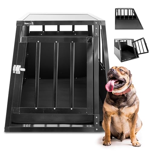 MaxxPet Hundebox Auto, Hundetransportbox Auto, Hundebox Auto Kofferraum, Hundebox XXL, Hundebox Große Hunde, Hundeboxen Alu, Hundekäfig Auto, 54x69x50cm MaxxPet Hundebox Auto, Hundetransportbox Auto, Hundebox Auto Kofferraum, Hundebox XXL, Hundebox Große Hunde, Hundeboxen Alu, Hundekäfig Auto, 54x69x50cm von MaxxPet