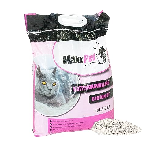 MaxxPet Katzenstreu - Klumpstreu - Spülbarer Pulverisierter Sand - 16 Liter - Keine Klumpen - Katzensand - feine Körnung von MaxxPet