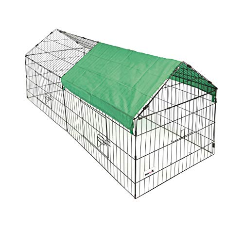 MaxxPet Laufstall Kaninchen Metall Außen Laufstall Kaninchenstall 220 x 85 cm abnehmbares Dach + Plane UV-Schutz inkl. MaxxPet Laufstall Kaninchen Metall Außen Laufstall Kaninchenstall 220 x 85 cm abnehmbares Dach + Plane UV-Schutz inkl. von MaxxPet