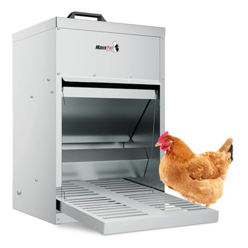 MaxxPet Futterautomat Hühner – Hühnerfutterautomat rattensicher – Futterspender Hühner – Chicken Feeder – Automatischer Futterspender Huhn – Geflügelfutterautomat – Befüllbar bis zu 9 kg von MaxxTools bv