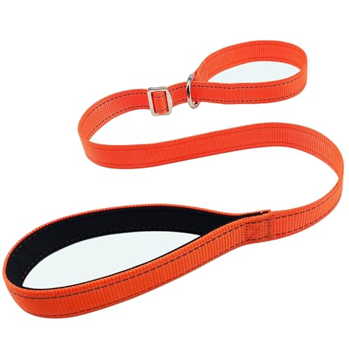 MayPaw Retrieverleine für Hunde, 90 cm, reflektierendes Nylon, kein Ziehen, mit weichem Griff, für große und mittelgroße Hunde, Tierarzt, Hundepflege, Kindertagesstätte, kurze Retrieverleine (90 x 2,5 MayPaw Retrieverleine für Hunde, 90 cm, reflektierendes Nylon, kein Ziehen, mit weichem Griff, für große und mittelgroße Hunde, Tierarzt, Hundepflege, Kindertagesstätte, kurze Retrieverleine (90 x 2,5 von MayPaw