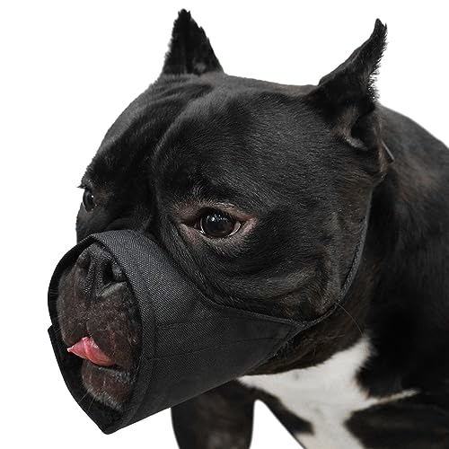 Kurzschnauze Hundemaulkorb, weicher Maulkorb für kleine, mittelgroße und große Hunde, Maulkorb für Chihuahua, Shih Tzu, amerikanische Bulldogge, Pitbull für die Fellpflege, Spaziergang, langlebiger Kurzschnauze Hundemaulkorb, weicher Maulkorb für kleine, mittelgroße und große Hunde, Maulkorb für Chihuahua, Shih Tzu, amerikanische Bulldogge, Pitbull für die Fellpflege, Spaziergang, langlebiger von Mayerzon