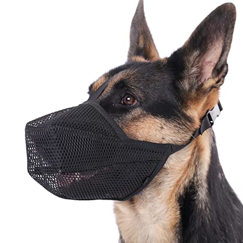 Maulkorb für Hunde, weicher Netzmaulkorb für kleine, mittelgroße und große Hunde, verstellbare Welpenmaulkörbe zum Auffangen von Beißen, Lecken und Kauen, ermöglicht Hecheln und Trinken Maulkorb für Hunde, weicher Netzmaulkorb für kleine, mittelgroße und große Hunde, verstellbare Welpenmaulkörbe zum Auffangen von Beißen, Lecken und Kauen, ermöglicht Hecheln und Trinken von Mayerzon