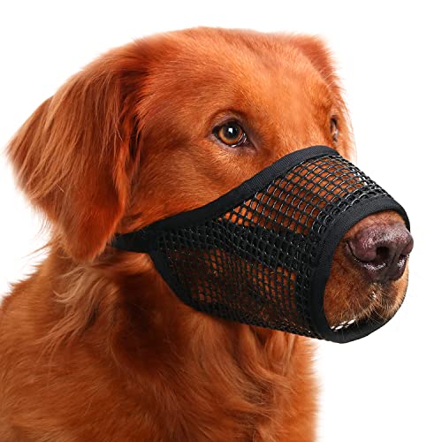 Mayerzon Maulkorb für Hunde, weicher Netz-Maulkorb für kleine, mittelgroße und große Hunde, Chihuahua, Pudel, Husky, Labrador, Retriever, atmungsaktiver Hunde-Mundschutz zum Beißen, Kauen, Pflegen, Mayerzon Maulkorb für Hunde, weicher Netz-Maulkorb für kleine, mittelgroße und große Hunde, Chihuahua, Pudel, Husky, Labrador, Retriever, atmungsaktiver Hunde-Mundschutz zum Beißen, Kauen, Pflegen, von Mayerzon