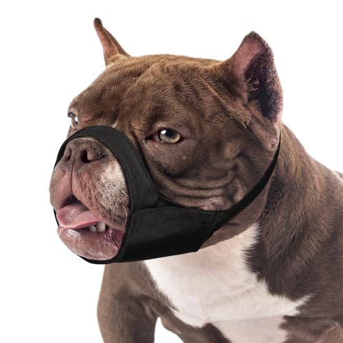 Mayerzon Pitbull Maulkorb, weicher Maulkorb für American Bully Bulldog Boxer Rottweiler, Anti Beißer Kauen Kampf Maulkorb für Grooming, Stoff Maulkorb für mittlere große Kurze Schnauze Hund Mayerzon Pitbull Maulkorb, weicher Maulkorb für American Bully Bulldog Boxer Rottweiler, Anti Beißer Kauen Kampf Maulkorb für Grooming, Stoff Maulkorb für mittlere große Kurze Schnauze Hund von Mayerzon
