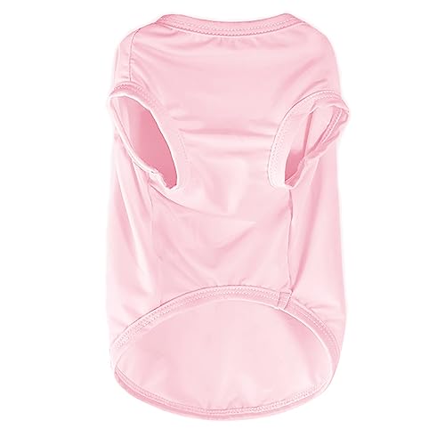 Dog Cooling Vest, Small Dog Clothes for Summer, Light Weight Ice Silk Cooling Dog Coat (Rosa, L) von Mayoii