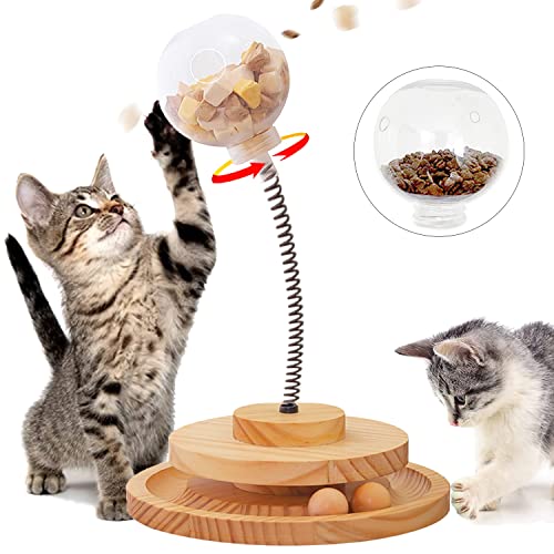 MayuMay Interaktives Katzenspielzeug Selbstbeschäftigung Katzen Spielzeug Kitten (Ball Track mit 2 Feeders) MayuMay Interaktives Katzenspielzeug Selbstbeschäftigung Katzen Spielzeug Kitten (Ball Track mit 2 Feeders) von MayuMay
