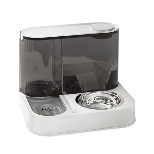 Automatischer Katzenfutterspender, Katzenfutter-Wasserspender, automatischer Trockenfutter-Behälter 2-in-1, Hundewasserschüssel | Automatischer Futterspender Automatischer Katzenfutterspender, Katzenfutter-Wasserspender, automatischer Trockenfutter-Behälter 2-in-1, Hundewasserschüssel | Automatischer Futterspender von Mbiyhgta
