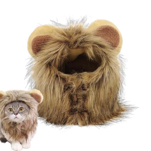 Haustier-Löwenmähne-Perücke | Lustige Cosplay-Perückenkappen Für Haustiere – Ausgefallene Löwenhaar-Katzenkleidung, Kleid. Lustige Cosplay-Perückenkappen Für Haustiere Verwandeln Ihre Katze In Einen S Haustier-Löwenmähne-Perücke | Lustige Cosplay-Perückenkappen Für Haustiere – Ausgefallene Löwenhaar-Katzenkleidung, Kleid. Lustige Cosplay-Perückenkappen Für Haustiere Verwandeln Ihre Katze In Einen S von Mbiyhgta
