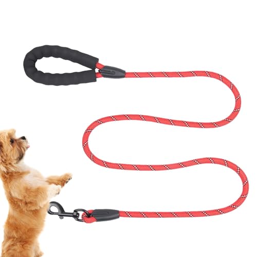 Hundeleine aus Nylon mit gepolstertem Griff, verstellbare Hundeleine, gepolsterter Griff, Hundeleine zum Gehen, , Training, lange Spaziergänge und Outdoor-Aktivitäten Hundeleine aus Nylon mit gepolstertem Griff, verstellbare Hundeleine, gepolsterter Griff, Hundeleine zum Gehen, , Training, lange Spaziergänge und Outdoor-Aktivitäten von Mbiyhgta