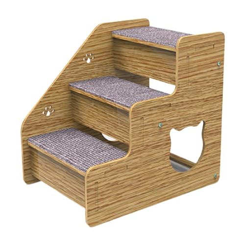 Hundetreppe und Treppe – 3-stufige Hundetreppe für mittelgroße und kleine Hunde, Haustiertreppe für hohe Betten, tragbare Hundetreppe, Hundetreppe, Hunde-/Katzenleiter, rutschfest, für Betten Hundetreppe und Treppe – 3-stufige Hundetreppe für mittelgroße und kleine Hunde, Haustiertreppe für hohe Betten, tragbare Hundetreppe, Hundetreppe, Hunde-/Katzenleiter, rutschfest, für Betten von Mbiyhgta