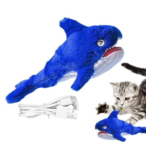 Interaktiver elektrischer Fisch für Katzen – mobiles Spielzeug für Hunde, interaktives Katzenspielzeug aus Plüsch, Fisch | USB Flopping, Bewegungsaktiviertes Spielzeug für Haustiere Interaktiver elektrischer Fisch für Katzen – mobiles Spielzeug für Hunde, interaktives Katzenspielzeug aus Plüsch, Fisch | USB Flopping, Bewegungsaktiviertes Spielzeug für Haustiere von Mbiyhgta