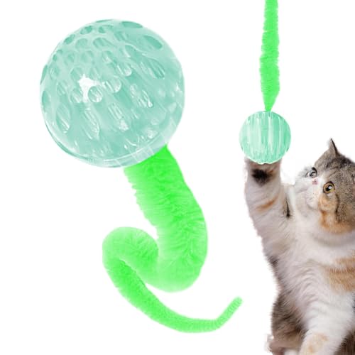 Katzen-Wurm-Spielzeug – weiches Plüsch-Katzenspielzeug, langlebiges Haustier-Spielspielzeug | Interaktives Katzen-Trainingsgerät mit langem Schwanz, sichere Indoor-Katzenspielzeugbälle für stundenlang Katzen-Wurm-Spielzeug – weiches Plüsch-Katzenspielzeug, langlebiges Haustier-Spielspielzeug | Interaktives Katzen-Trainingsgerät mit langem Schwanz, sichere Indoor-Katzenspielzeugbälle für stundenlang von Mbiyhgta