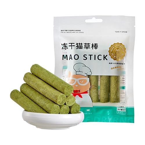 Kaustäbchen für Kätzchen – Bio-Silvervine-Stäbchen, sicheres Kauspielzeug für Katzen | Alternativer natürlicher Zahnpflegestift mit Katzenminze, Stressabbauendes Katzenfutter, Katzengrasstift, gefrier Kaustäbchen für Kätzchen – Bio-Silvervine-Stäbchen, sicheres Kauspielzeug für Katzen | Alternativer natürlicher Zahnpflegestift mit Katzenminze, Stressabbauendes Katzenfutter, Katzengrasstift, gefrier von Mbiyhgta