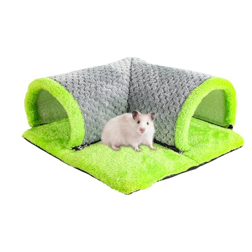Kleintier-Rohr – Hamster-Spieltunnel, Kaninchenbett-Versteck | waschbares Chinchilla-Aktivitätsrohrspielzeug, bequemes Eichhörnchenhüttennest für die Ecke des Haustierkäfigs von Mbiyhgta