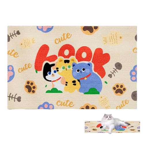 Kratzmatte für Katzen, niedlich, kratzbrett für Katzen, selbstklebend, zuschneidbar, Kratzspielzeug für Kätzchen, verschleißfeste Kratzmatte für Holz, Glas, Beton Kratzmatte für Katzen, niedlich, kratzbrett für Katzen, selbstklebend, zuschneidbar, Kratzspielzeug für Kätzchen, verschleißfeste Kratzmatte für Holz, Glas, Beton von Mbiyhgta