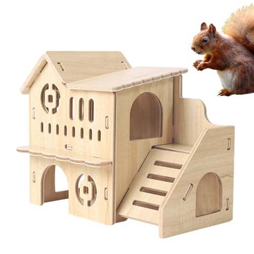 Mbiyhgta Hamsterhaus – Meerversteck, Kleintier-Lebensraum | Mehrzweck-Hamsterhütte aus , nicht reizend, Meerschweinchenhaus mit Türen, belüftetes Haustierhaus für goldenen Bärenkäfig, 14 x 16 x Mbiyhgta Hamsterhaus – Meerversteck, Kleintier-Lebensraum | Mehrzweck-Hamsterhütte aus , nicht reizend, Meerschweinchenhaus mit Türen, belüftetes Haustierhaus für goldenen Bärenkäfig, 14 x 16 x von Mbiyhgta