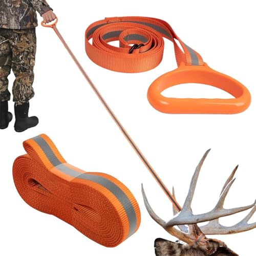 Mbiyhgta Hirschschlepper Reflektierender Hirsch Drag Puller, Praktischer Hirsch Traktionsgurt, Hirsch Abschleppseil mit ergonomischem Griff für große Tiere Mbiyhgta Hirschschlepper Reflektierender Hirsch Drag Puller, Praktischer Hirsch Traktionsgurt, Hirsch Abschleppseil mit ergonomischem Griff für große Tiere von Mbiyhgta