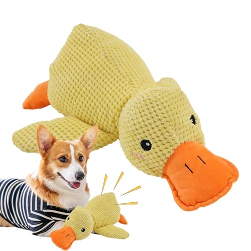 Mbiyhgta Hundespielzeug Ente mit Quietscher, Enten-Hundespielzeug für große Hunde,Quietschendes Welpenspielzeug | Quietschendes Kauspielzeug für Hunde für Aggressive Kauer, interaktives Spielzeug mit Mbiyhgta Hundespielzeug Ente mit Quietscher, Enten-Hundespielzeug für große Hunde,Quietschendes Welpenspielzeug | Quietschendes Kauspielzeug für Hunde für Aggressive Kauer, interaktives Spielzeug mit von Mbiyhgta