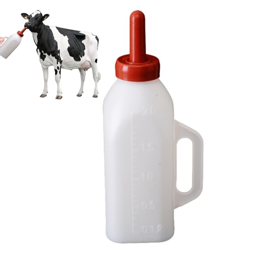 Mbiyhgta Kälberflasche, Ziegenflaschen zum Füttern von Ziegenbabys - 2L kleine : ErleLammflasche zum Stillen von Kühen | Viehbedarf, Bauernhof-Ziegen-Milchfutterstation mit Griff für Kätzchen, Welpen, Mbiyhgta Kälberflasche, Ziegenflaschen zum Füttern von Ziegenbabys - 2L kleine : ErleLammflasche zum Stillen von Kühen | Viehbedarf, Bauernhof-Ziegen-Milchfutterstation mit Griff für Kätzchen, Welpen, von Mbiyhgta