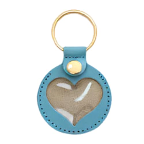 Mbiyhgta Katzenhaarschlüsselkette | Hund niedliche Keepsake Haarschlüsselring - Anhänger Memorial Herzform Schlüsselkette für Geldbeutel Kollektion Rucksack Männer Charme Frauen von Mbiyhgta