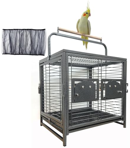 Tragbarer Transportkäfig für Vögel, aus Schmiedeeisen, für Papageien, Tierarzte, verhindert Schnäbel, Haustierprodukte für Papageien, Nymphensittiche, Amazonas, afrikanisches Grau, verhindert Schnäbel Tragbarer Transportkäfig für Vögel, aus Schmiedeeisen, für Papageien, Tierarzte, verhindert Schnäbel, Haustierprodukte für Papageien, Nymphensittiche, Amazonas, afrikanisches Grau, verhindert Schnäbel von Mcage