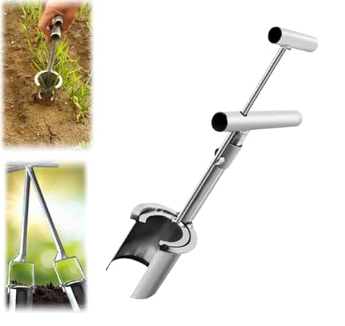 Blumenzwiebelpflanzwerkzeug, Pflanzen- und Obstbaumsetzlingspflanzgerät, Samenpflanzwerkzeuge aus Kohlenstoffstahl mit langem Griff, Blumenzwiebelpflanzwerkzeug mit langem Griff Blumenzwiebelpflanzwerkzeug, Pflanzen- und Obstbaumsetzlingspflanzgerät, Samenpflanzwerkzeuge aus Kohlenstoffstahl mit langem Griff, Blumenzwiebelpflanzwerkzeug mit langem Griff von Mciluyaiio