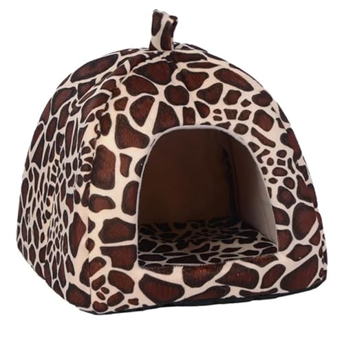 MdybF Hundebett Nettes Erdbeer Haustier Hund Katzenhaus Faltbares Warmes Weiches Winter Hundebett Sofa Höhle Welpen Hundehaus Zwinger Nest Für Kleine Hunde Katzen-Leop-M MdybF Hundebett Nettes Erdbeer Haustier Hund Katzenhaus Faltbares Warmes Weiches Winter Hundebett Sofa Höhle Welpen Hundehaus Zwinger Nest Für Kleine Hunde Katzen-Leop-M von MdybF