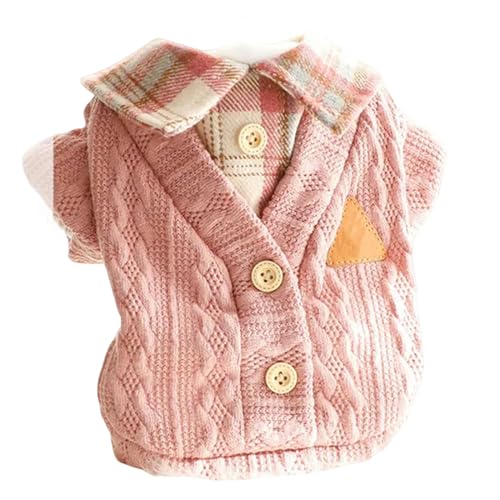 MdybF Hundekleidung Haustier Herbst Winter Strickpullover Warmer Kleidung Haustierpullover-Pfirsich-XL MdybF Hundekleidung Haustier Herbst Winter Strickpullover Warmer Kleidung Haustierpullover-Pfirsich-XL von MdybF