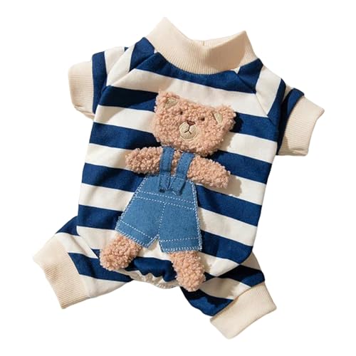 MdybF Hundekleidung Haustier -Overall Frühling Herbst -Pyjamas Niedliches Muster Haustierkleidung-Blau-L MdybF Hundekleidung Haustier -Overall Frühling Herbst -Pyjamas Niedliches Muster Haustierkleidung-Blau-L von MdybF