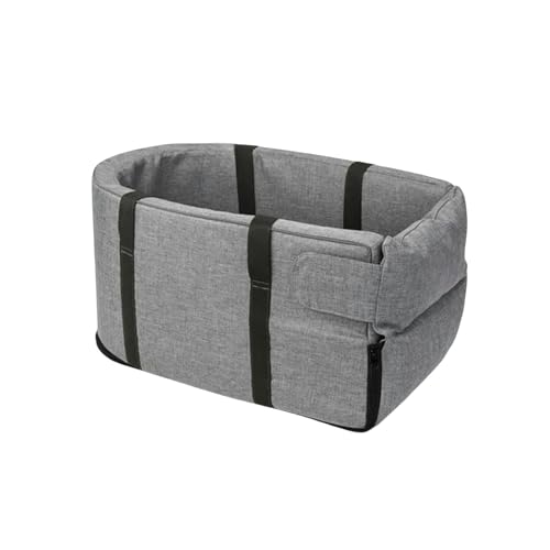 MdybF Katzentasche Autohund Zwinger Auto Haustier Auto Kissen Sitz Zentralkontrolle Haustier Zwingertasche-grau 1-l von MdybF