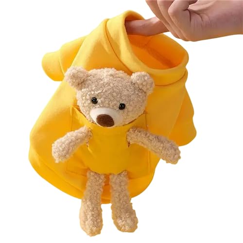 MdybF Regenmantel Hund Frühlingsherbst- Und Winter Baumwolltierkleidung Süße Bären Haustier Kleidung-Gelb-S MdybF Regenmantel Hund Frühlingsherbst- Und Winter Baumwolltierkleidung Süße Bären Haustier Kleidung-Gelb-S von MdybF