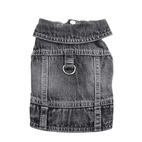 MdybF Regenmantel Hund Frühlingsherbstin Winter Jeans Mantel Jacke Schleppteuer Denim Haustierbekleidung-Schwarz-L MdybF Regenmantel Hund Frühlingsherbstin Winter Jeans Mantel Jacke Schleppteuer Denim Haustierbekleidung-Schwarz-L von MdybF