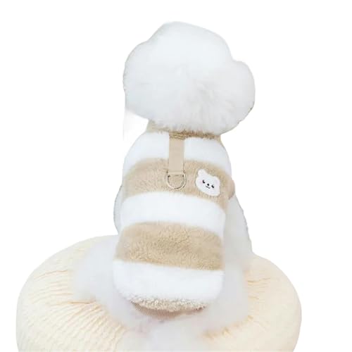 MdybF Regenmantel Hund Haustier Herbst- Und Winterkleidung Warmes Mantel Feste Farbe Sweatshirt Für Kleine Mittelgroße Hunde-Braun-XL MdybF Regenmantel Hund Haustier Herbst- Und Winterkleidung Warmes Mantel Feste Farbe Sweatshirt Für Kleine Mittelgroße Hunde-Braun-XL von MdybF