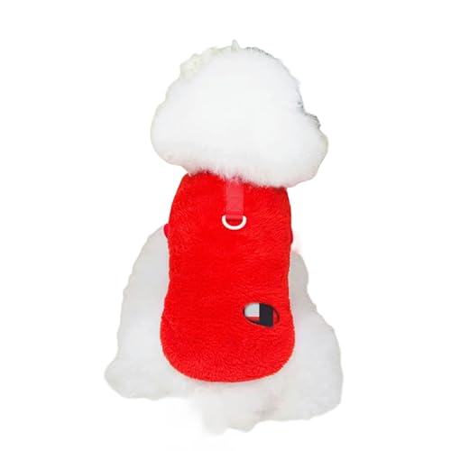 MdybF Regenmantel Hund Haustier Herbst- Und Winterkleidung Warmes Mantel Feste Farbe Sweatshirt Für Kleine Mittelgroße Hunde-Rot-M MdybF Regenmantel Hund Haustier Herbst- Und Winterkleidung Warmes Mantel Feste Farbe Sweatshirt Für Kleine Mittelgroße Hunde-Rot-M von MdybF