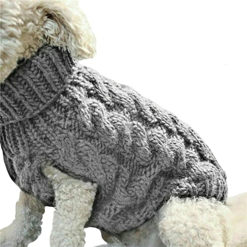MdybF Regenmantel Hund Haustier Herbst Winter Kleidung Weiche Hochkragen Feste Farbpullover Haustier-Grau-S MdybF Regenmantel Hund Haustier Herbst Winter Kleidung Weiche Hochkragen Feste Farbpullover Haustier-Grau-S von MdybF