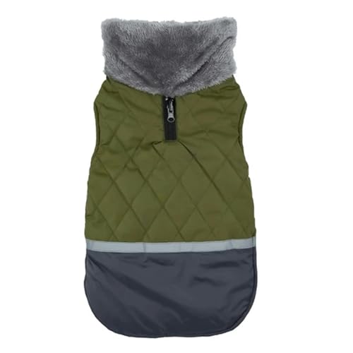 MdybF Regenmantel Hund Warmes Kragen Hundemanteljacke Reversible Winterhundkleidung Kleidung Für Kleine-Grün-S MdybF Regenmantel Hund Warmes Kragen Hundemanteljacke Reversible Winterhundkleidung Kleidung Für Kleine-Grün-S von MdybF