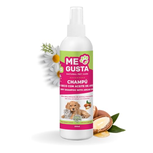 ME GUSTA Trockenshampoo mit Arganöl für Hunde und Katzen, pflegende Eigenschaften, geeignet für empfindliche Haut, verleiht Glanz, ohne Wasser, 250 ml ME GUSTA Trockenshampoo mit Arganöl für Hunde und Katzen, pflegende Eigenschaften, geeignet für empfindliche Haut, verleiht Glanz, ohne Wasser, 250 ml von Me Gusta