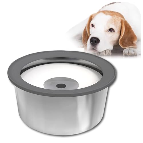 Anti Schlabber Wassernapf 2L, Anti-Schwapp Auslaufsicher Hunde Wassernapf, für Haustiere Hunde Katzen Geeignet für Haus, Auto von MeLtor